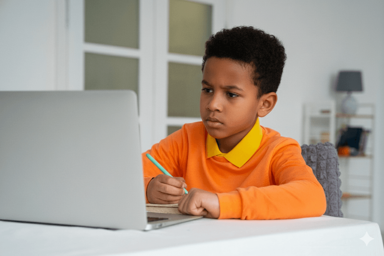 Student learning online