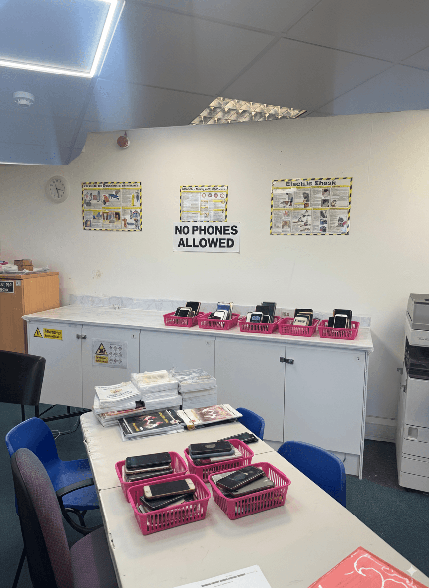 No Phone Policy - Distraction-Free Learning Environment